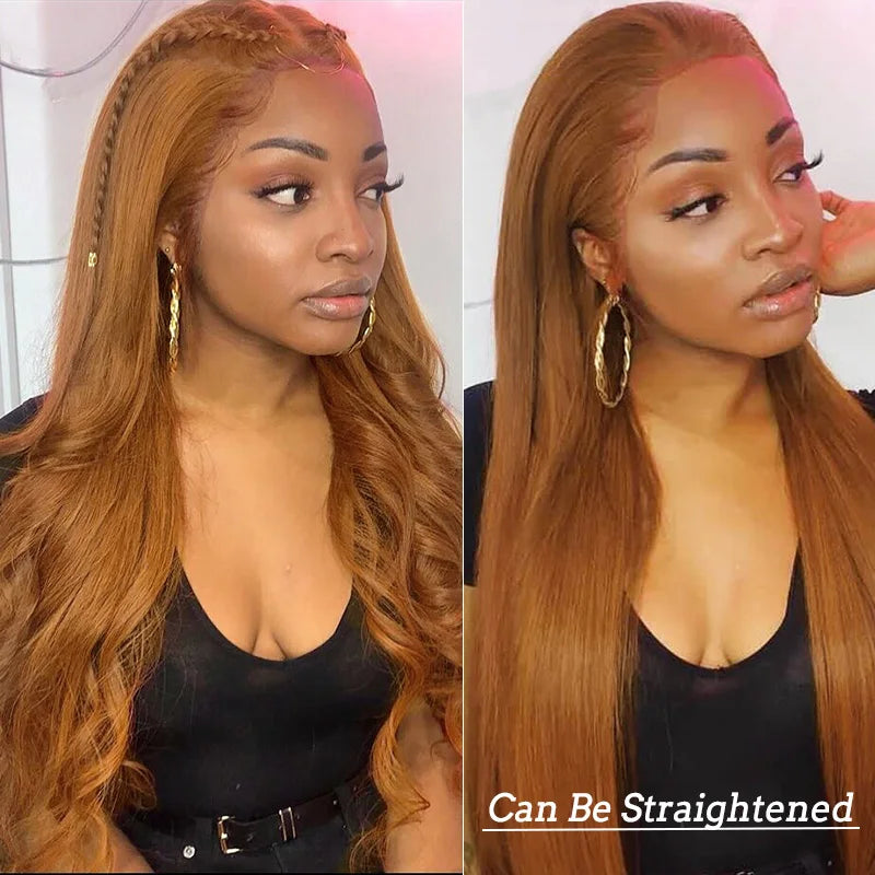 Brazilian Honey Blonde Colored Wig Human Hair 13x4 Lace Frontal Wigs For Women Body Wave Lace Front Human Hair Wigs Pre Plucked