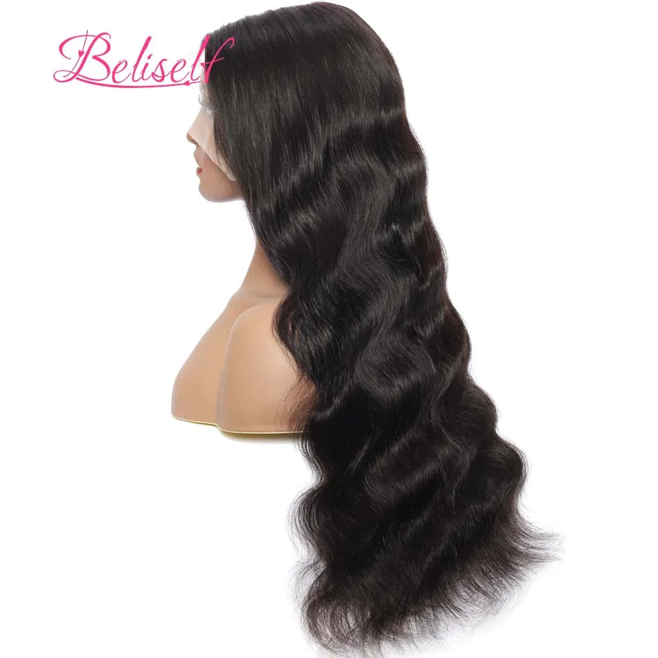 13x4 13x6 Lace Frontal Wigs Human Hair Brazilian Body Wave 5x5 Lace Closure Wigs Brazilian 300 Density Human Hair WigsBeliself