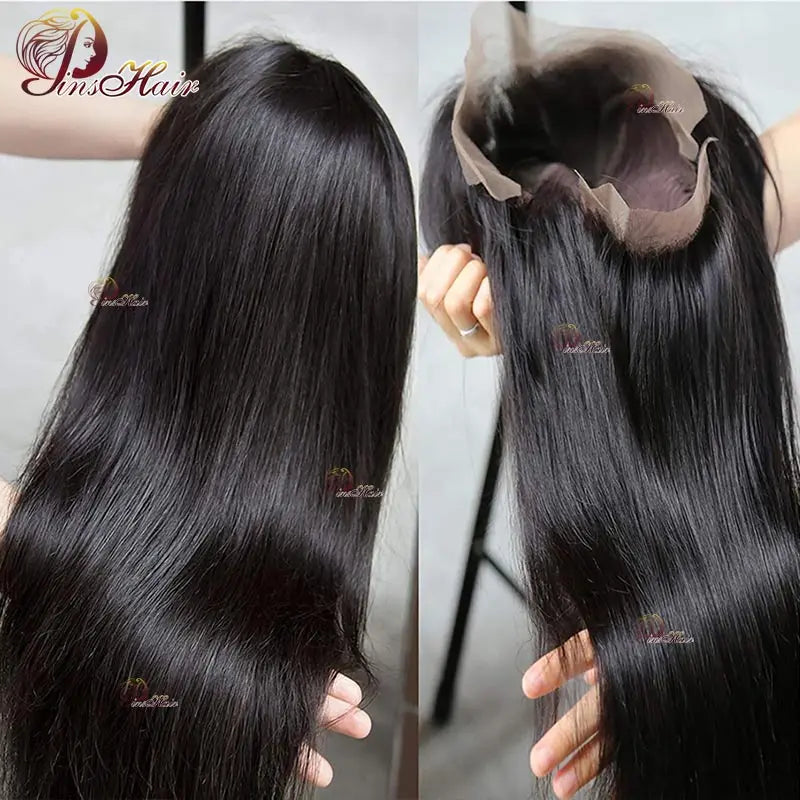 Straight Lace Front Human Hair Wigs 13X4 Lace Front Wig Human Hair Pre Plucked Remy Hair Natural Color Lace Wig For Black Women