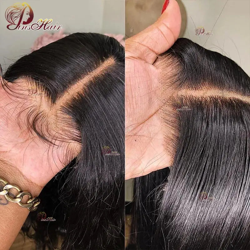 Straight Lace Front Human Hair Wigs 13X4 Lace Front Wig Human Hair Pre Plucked Remy Hair Natural Color Lace Wig For Black Women