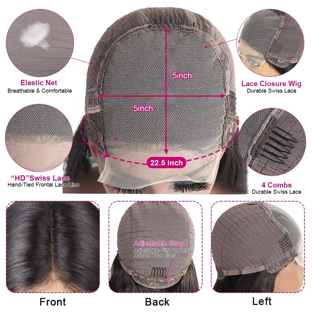 13x4 13x6 Lace Frontal Wigs Human Hair Brazilian Body Wave 5x5 Lace Closure Wigs Brazilian 300 Density Human Hair WigsBeliself