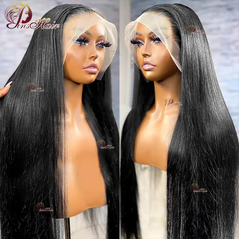 Straight Lace Front Human Hair Wigs 13X4 Lace Front Wig Human Hair Pre Plucked Remy Hair Natural Color Lace Wig For Black Women