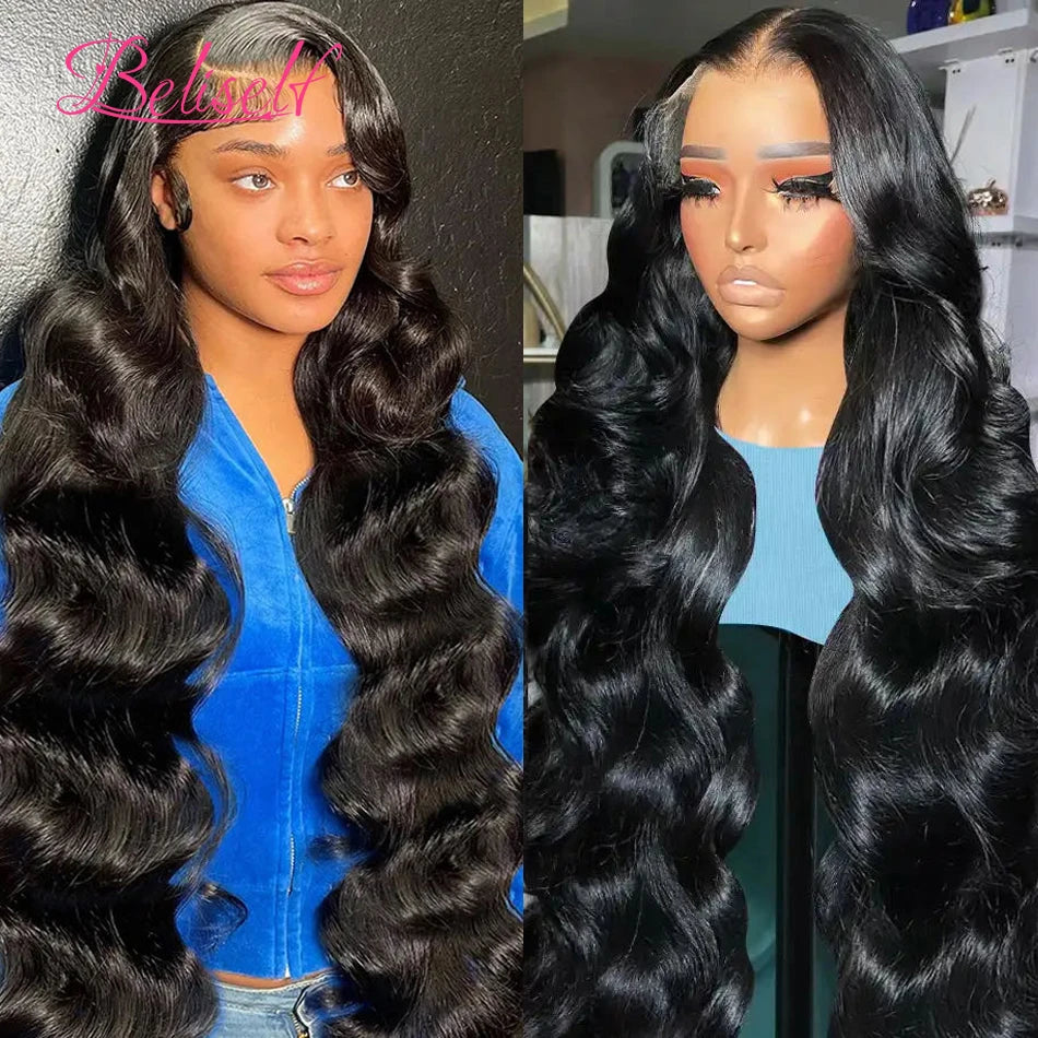 13x4 13x6 Lace Frontal Wigs Human Hair Brazilian Body Wave 5x5 Lace Closure Wigs Brazilian 300 Density Human Hair WigsBeliself